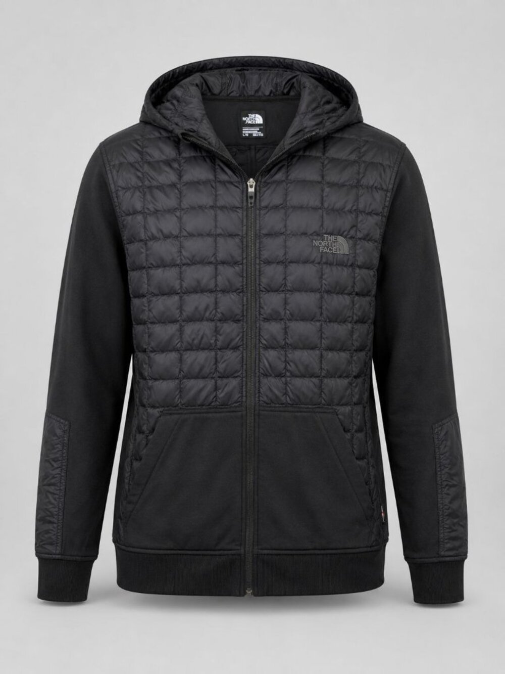 The North Face Kilowatt Thermoball Hybrid Hoodie Mens XL Jacket Black Insulated
